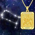 wholesale Sterling Silver Gold Plated Diamond Zodiac Necklace Constellation Pendant-0-3