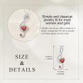 wholesale 925 Sterling Silver Red Crystal Treble Clef Heart Pendant Necklace for Women-0-4