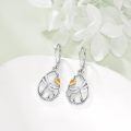 wholesale 925 Sterling Silver Dragonfly Opal Teardrop Drop Earrings Two Tone Gold Flower Leaf-0-2
