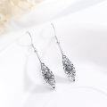 wholesale 925 Sterling Silver Abalone Shell Floral Filigree Drop Dangle Earrings for Women Gifts-0-1