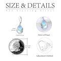 wholesale 925 Sterling Silver Blue Topaz Wing Earrings-0-2
