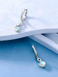 wholesale 925 Sterling Silver Infinity Moonstone Snake Drop Earring Gift for Her-0-5