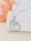 wholesale 925 Sterling Silver Musical Notes and Gymnast Pendant Necklace - Theatre Themed Gifts for Women-0-5
