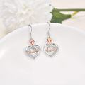 TOUPOP Sterling Silver Rose Flower Sister Dangle Earrings Jewelry Gifts-0-3