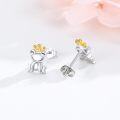wholesale 925 Sterling Silver Frog Crown Stud Earrings for Women - Hypoallergenic-0-1