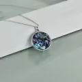 wholesale 925 Sterling Silver Abalone Shell Tree of Life Pendant Necklaces Wholesale - Irish s for Women-0-5