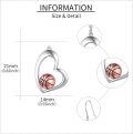 wholesale 925 Sterling Silver Heart-Shaped Basketball Dangle Earrings for Women-0-2