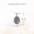 wholesale 925 Sterling Silver Saint Michael Archangel Protection Medal Necklace with Chain Gift for Women and Men-0-4