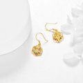 wholesale 14K Gold Bee Drop Earrings for Women, Real Gold Dangle Earrings, Hypoallergenic Nickel-Free Jewelry, Nature-Inspired Gift for Her-0-3