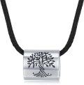 wholesale 925 Sterling Silver Tree of Life Ashes Necklace with Hypoallergenic Stone Pendant for Cremation Keepsake, 18+2 Chain-0-0