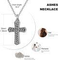 wholesale 925 Sterling Silver Celtic Knot Trinity Circle Cross Keepsake Pendant Urn Necklace for Ashes Memorial s-0-5