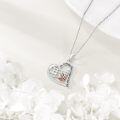 wholesale 925 Sterling Silver Volleyball Heart Sports Pendant Necklace for Players and Coaches-0-4