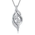 TOUPOP 925 Sterling Silver Infinity Love Pendant Necklace Gift for Women-0-0