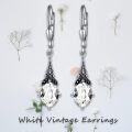 wholesale Sterling Silver Austrian Crystal Vintage Drop Dangle Leverback Earrings-0-50