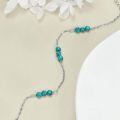 wholesale 925 Sterling Silver Bracelet With Turquoise Beads-0-2