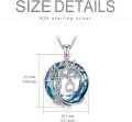 wholesale Sterling Silver Crystal Tree of Life Initial Necklace Mother s Day Gift - Rhodium Plated-0-5