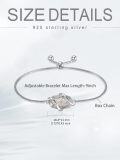 wholesale  Sterling Silver Gemstone Dainty Link Bracelet for Women -0-53