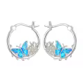 TOUPOP Sterling Silver Butterfly Earrings S925-0-0