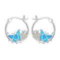 TOUPOP Sterling Silver Butterfly Earrings S925-0-0