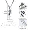 wholesale Silver Plated Copper Viking Arrowhead Celtic Knot Pendant Necklace For Men-0-2