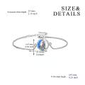 TOUPOP Sterling Silver & Stone Wolf Link Bracelet for Women-0-5