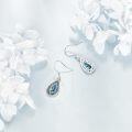 wholesale 925 Sterling Silver Abalone Shell Teardrop Filigree Dangle Earrings for Women-0-2