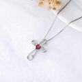 wholesale Sterling Silver Zirconia Women s Cross Necklace 18 20 -0-2