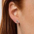 wholesale 925 Sterling Silver Celtic Knot Trinity Stud Earrings for Men & Women - Irish -0-5