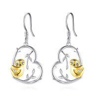 wholesale 925 Sterling Silver Sloth Pendant Earrings-Sloth-B
