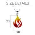 wholesale 925 Sterling Silver Flame Cremation Urn Pendant Necklace Memorial Ash Keepsake Jewelry-0-3