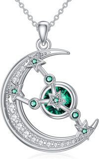 wholesale Sterling Silver Zodiac Constellation Pendant Necklace for Women-5.Taurus (4.20-5.20)-5.Taurus (4.20-5.20)