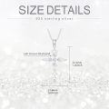wholesale 925 Sterling Silver Heart-Shaped Pendant with Cubic Zirconia and Fleur-de-Lis Design Necklaces for Women-0-5