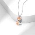 wholesale 925 Sterling Silver Diamond Fox Necklace for Women s-0-1