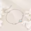 wholesale 925 Sterling Silver Paw Print Bone Charm Bracelet Wholesale s for Women-0-4