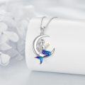 wholesale 925 Sterling Silver Moon & Mermaid Starfish Pendant Necklaces for Women Girls s-0-3