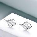 wholesale TOUPOP Sunflower/daisy Leverback Earrings Sterling Silver Flower Dangle Drop Earrings Jewelry For Women Christmas Birthday Gifts -0-2