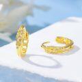 wholesale Gold Chain Link Cubic Zirconia Studs Hoop Earrings with Cubic Zirconia Stones - 925 Sterling Silver Hypoallergenic Minimalist Fashion  for Her-0-3