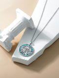 wholesale 925 Sterling Silver Opal Star of David and Tetragrammaton Moon Star Pendant Necklace-0-1