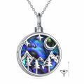 wholesale 925 Sterling Silver Abalone Shell Cremation Urn Necklace for Ashes Nature Lovers s Memorial Keepsake Pendant for Women-0-0