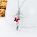 wholesale Sterling Silver Urn Cross Necklace for Ashes Cremation Jewelry with Funnel Kit-0-27