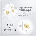 wholesale 10K Gold Spider Stud Earrings - Fine for Women & Girls-0-4
