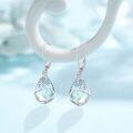 wholesale 925 Sterling Silver Teardrop Moonstone & Moss Agate Celtic Knot Dangle Earrings for Women - Hypoallergenic Leverbacks  Set-0-2
