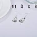 wholesale 925 Sterling Silver Heart Shaped Earring Wholesale With Cat Paw Design And Zircon-0-5