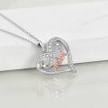 wholesale 925 Sterling Silver Mom Necklace with Infinite Elements – Hypoallergenic Heart Pendant, Lead/Nickel-Free Jewelry Gift for Mother Wife-0-2