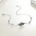 wholesale 925 Sterling Silver Abalone Shell Butterfly Charm Anklet/Anklet for Women/Mother-Daughter Gifts-0-1