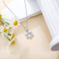 wholesale 925 Sterling Silver Cubic Zirconia Star of David Pendant Necklace for Women-0-2
