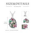 wholesale 925 Sterling Silver Floral Pendant Necklace-0-4