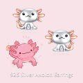 wholesale 925 Sterling Silver Axolotl Stud Earrings Animal s for Women-0-5