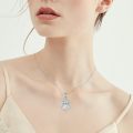 wholesale 925 Sterling Silver Abalone Shell and Gold Plated Mountain Pendant Necklace for Women - Religious s-0-1
