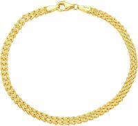 wholesale 18K Gold Classic Minimalist Italian Link Chain Bracelet, Multi-Row Arrow Design, Hypoallergenic Nickel-Free, Elegant Gift for Women-Gold Italian Link Chain bracelet